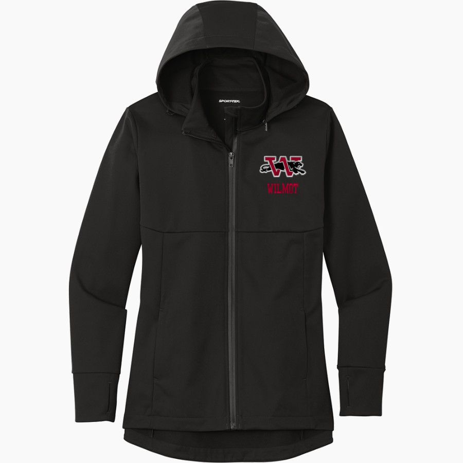 WILMOT UNION HIGH SCHOOL PANTHERS <span class="pdp-name-mascot">WILMOT PANTHERS</span> Sport-Tek Women's Hooded Soft Shell Jacket