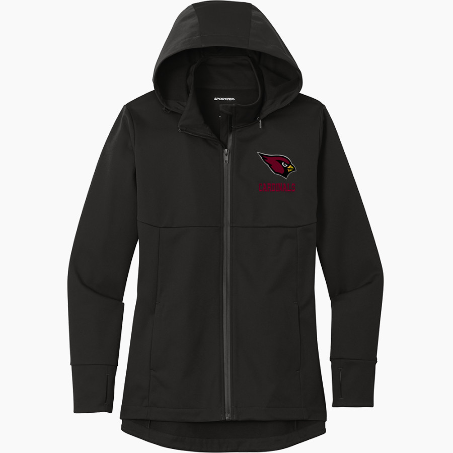 MAYVILLE HIGH SCHOOL CARDINALS <span class="pdp-name-mascot">MAYVILLE CARDINALS</span> Sport-Tek Women's Hooded Soft Shell Jacket