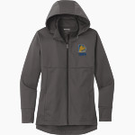 CULBRETH Cougars <span class="pdp-name-mascot">GREY CULBRETH MIDDLE SCHOOL Cougars</span> Sport-Tek Women's Hooded Soft Shell Jacket Front Thumbnail