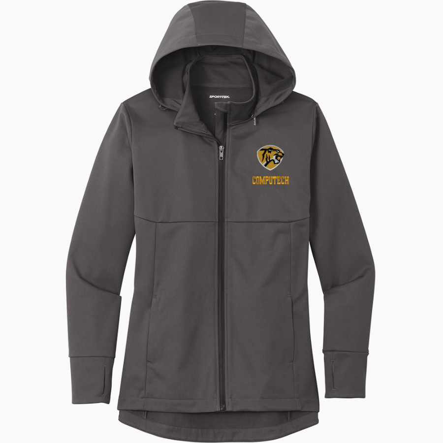 Computech Tigers <span class="pdp-name-mascot">Computech Middle School Tigers</span> Sport-Tek Women's Hooded Soft Shell Jacket