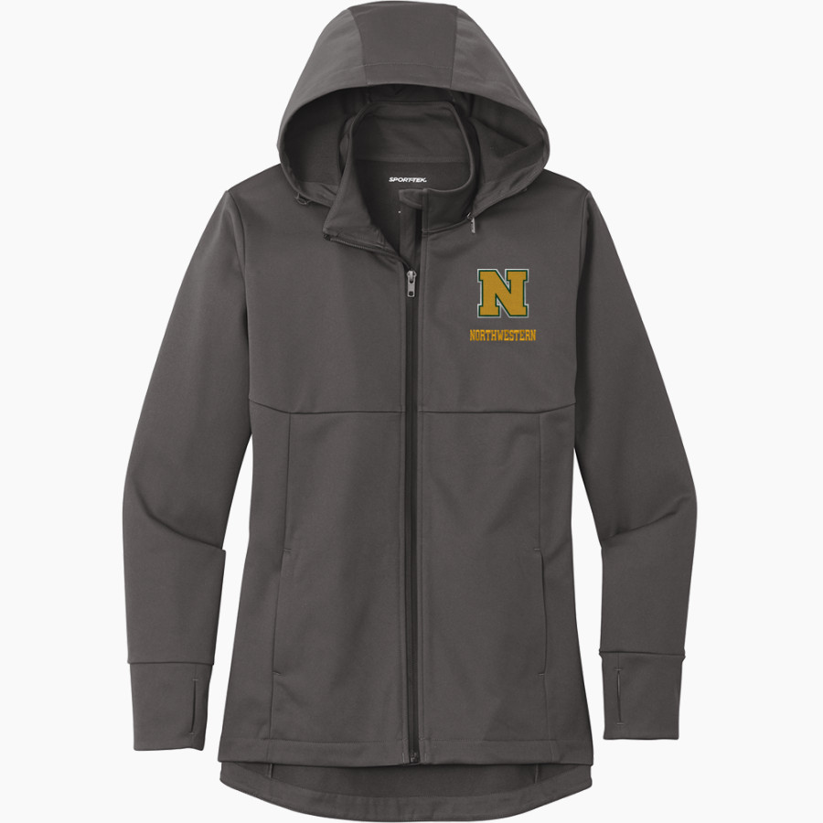Northwestern Wildcats <span class="pdp-name-mascot">Northwestern High School Wildcats</span> Sport-Tek Women's Hooded Soft Shell Jacket