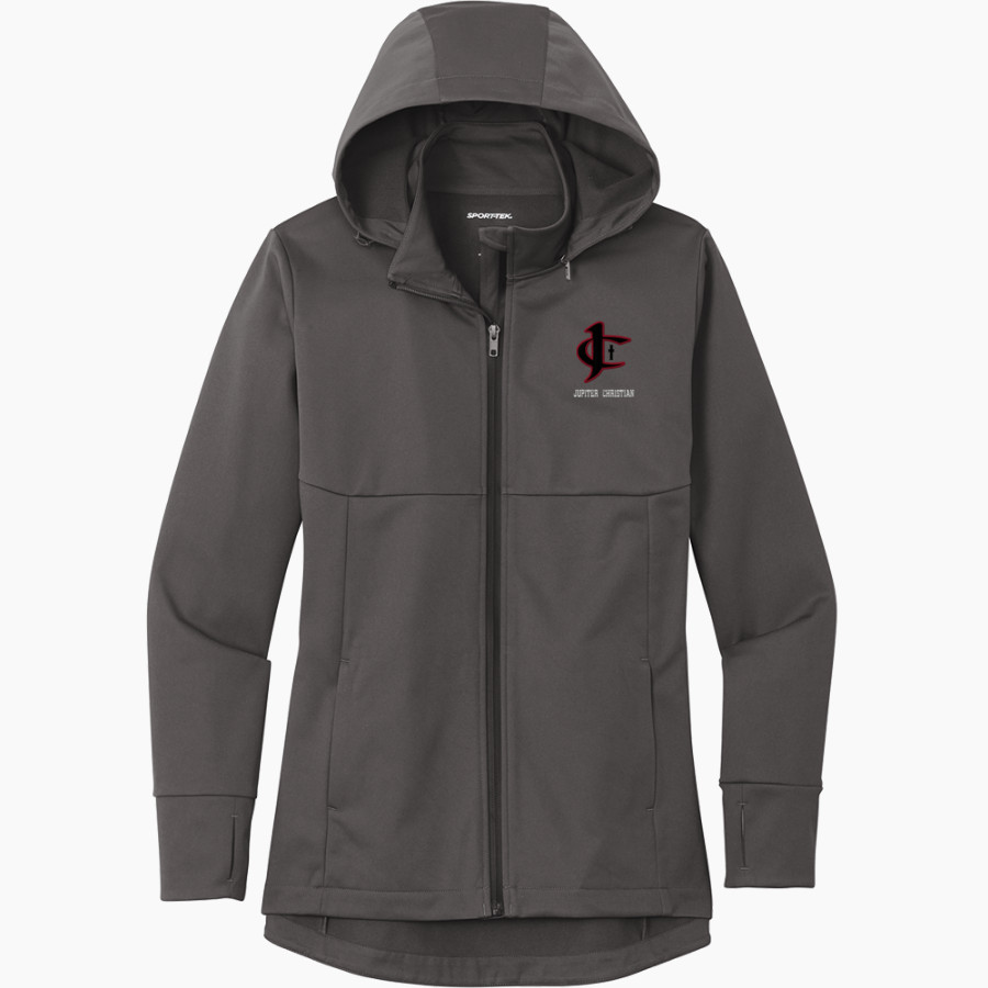 Jupiter Christian Eagles <span class="pdp-name-mascot">Jupiter Eagles</span> Sport-Tek Women's Hooded Soft Shell Jacket