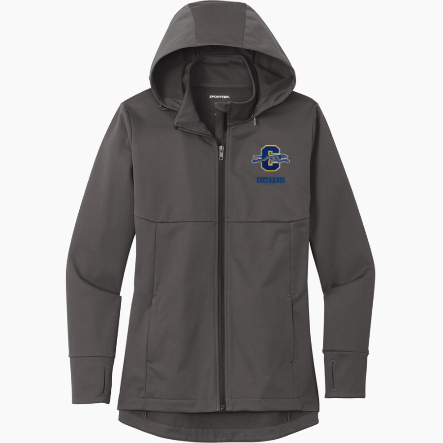 Carmel Greyhounds Greyhounds <span class="pdp-name-mascot">Carmel Greyhounds</span> Sport-Tek Women's Hooded Soft Shell Jacket