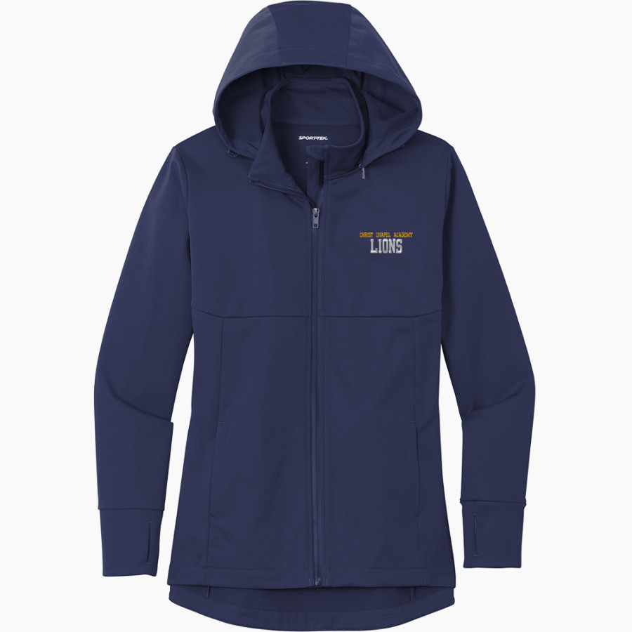 Christ Chapel Lions <span class="pdp-name-mascot">Christ Chapel Lions</span> Sport-Tek Women's Hooded Soft Shell Jacket