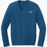 Gulf Stream Stingrays Port Authority Women's Easy Care V-Neck Sweater Front Thumbnail