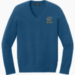BACON ACADEMY BOBCATS Port Authority Women's Easy Care V-Neck Sweater Front Thumbnail