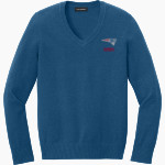 MIDFIELD HIGH SCHOOL PATRIOTS Port Authority Women's Easy Care V-Neck Sweater Front Thumbnail