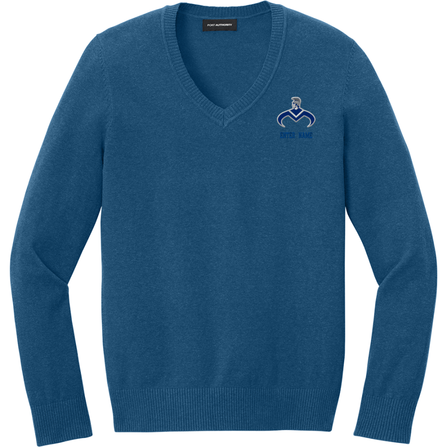 Moanalua Na Menehune <span class="pdp-name-mascot">Moanalua Menehunes</span> Port Authority Women's Easy Care V-Neck Sweater
