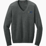 Pius XI Catholic High School Official Online Store <span class="pdp-name-mascot">Pius XI Popes</span> Port Authority Women's Easy Care V-Neck Sweater Front Thumbnail