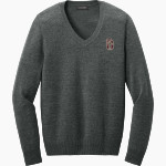 WM E GRADY VOC TECH SCHOOL FALCONS Port Authority Women's Easy Care V-Neck Sweater Front Thumbnail