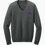 Bergman Dolphins <span class="pdp-name-mascot">Frank V. Bergman Elementary Dolphins</span> Port Authority Women's Easy Care V-Neck Sweater Front Thumbnail