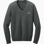 Cornell Rams <span class="pdp-name-mascot">Cornell Rams</span> Port Authority Women's Easy Care V-Neck Sweater Front Thumbnail