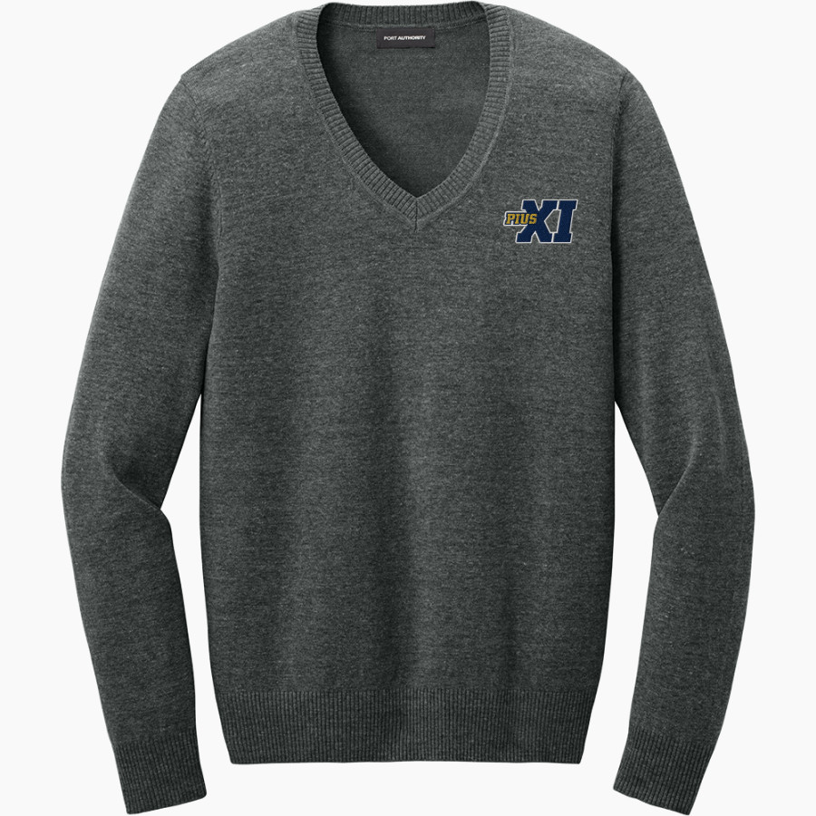 Pius XI Catholic High School Official Online Store <span class="pdp-name-mascot">Pius XI Popes</span> Port Authority Women's Easy Care V-Neck Sweater
