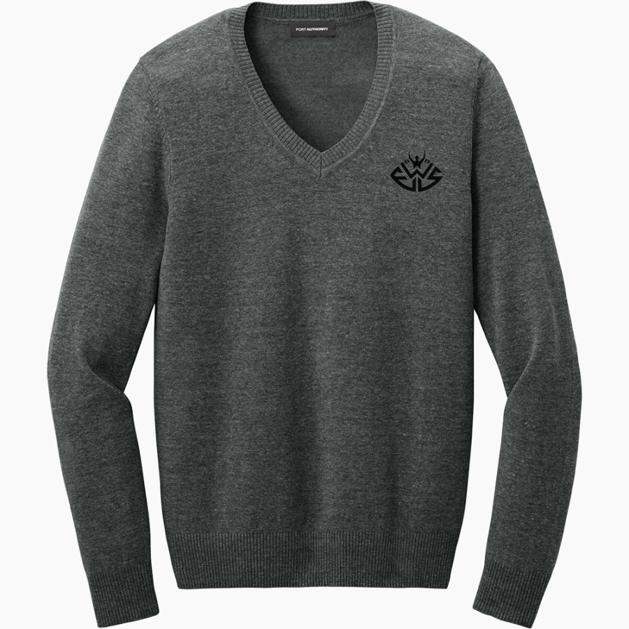 SHAYNE GRAHAM'S ELITE WINNING SOLUTIONS Port Authority Women's Easy Care V-Neck Sweater