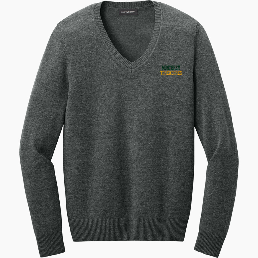 Monterey Toreadores <span class="pdp-name-mascot">Monterey Toreadores</span> Port Authority Women's Easy Care V-Neck Sweater