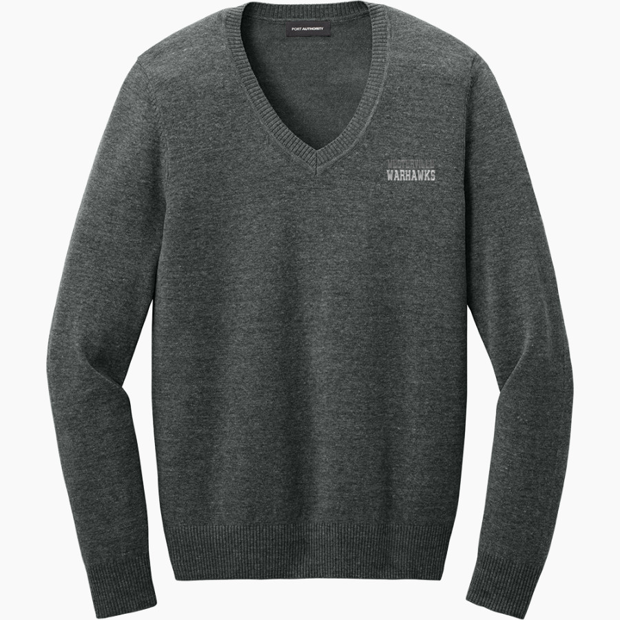 WESTERVILLE CENTRAL WARHAWKS <span class="pdp-name-mascot">WESTERVILLE WARHAWKS</span> Port Authority Women's Easy Care V-Neck Sweater