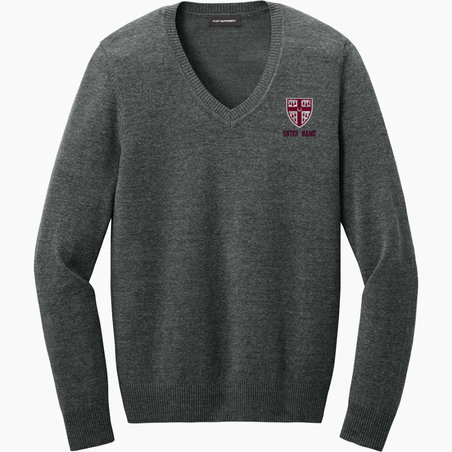 St. Anselm's Abbey Panthers <span class="pdp-name-mascot">Saint Anselm's Abbey Panthers</span> Port Authority Women's Easy Care V-Neck Sweater