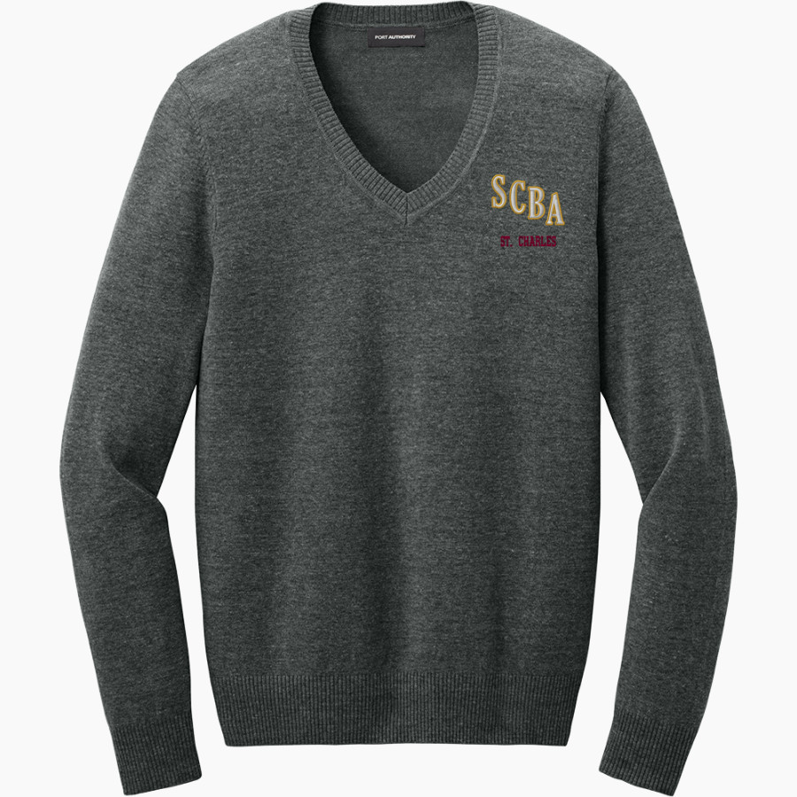 St. Charles Warriors Port Authority Women's Easy Care V-Neck Sweater