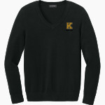 KING HIGH SCHOOL JAGUARS Port Authority Women's Easy Care V-Neck Sweater Front Thumbnail