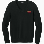 Otterbein University Cardinals Port Authority Women's Easy Care V-Neck Sweater Front Thumbnail
