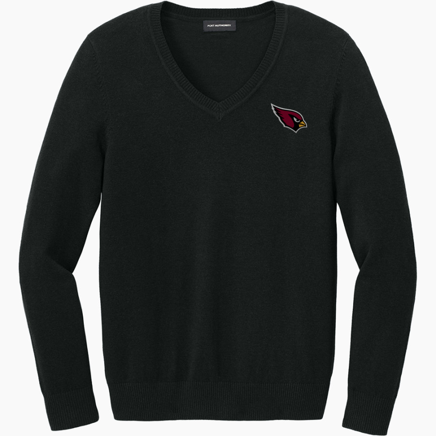 JOHANNESBURG-LEWISTON HIGH SCH CARDINALS <span class="pdp-name-mascot">JOHANNESBURG - LEWISTON CARDINALS</span> Port Authority Women's Easy Care V-Neck Sweater