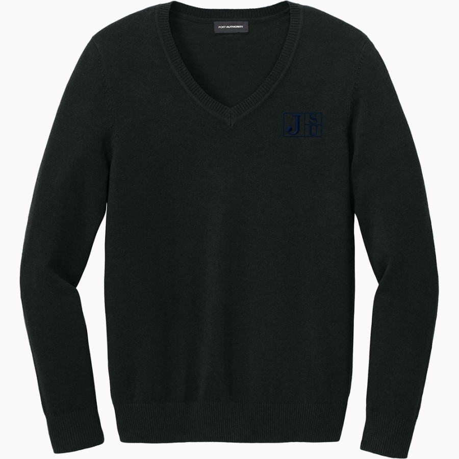 Jackson State Tigers Port Authority Women's Easy Care V-Neck Sweater