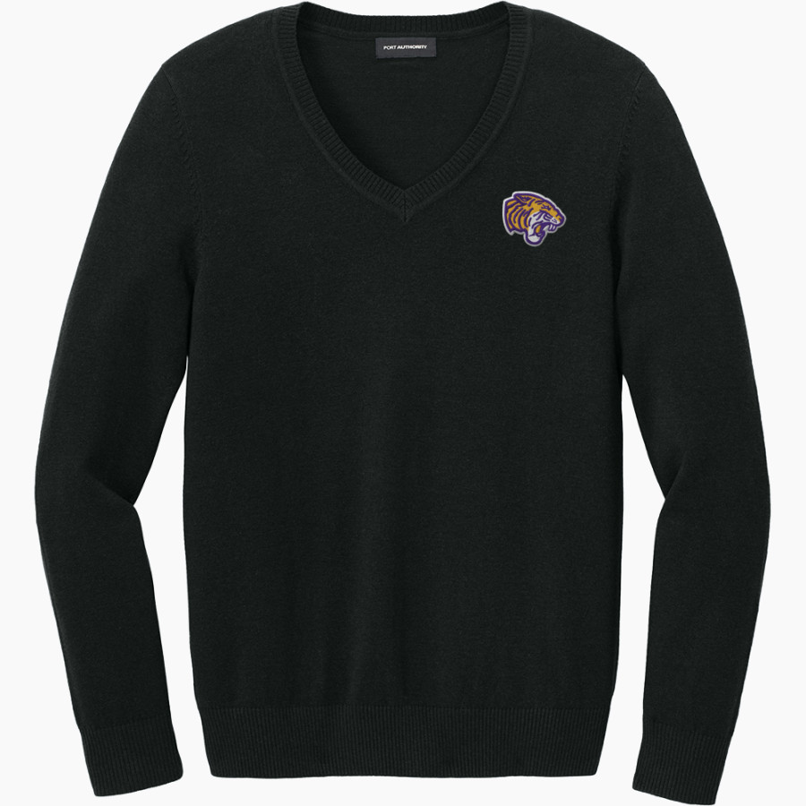 Olivet Nazarene Tigers <span class="pdp-name-mascot">Olivet Nazarene University Tigers</span> Port Authority Women's Easy Care V-Neck Sweater