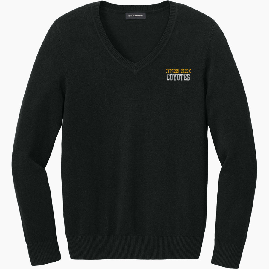 Cypress Creek Coyotes <span class="pdp-name-mascot">Cypress Creek Coyotes</span> Port Authority Women's Easy Care V-Neck Sweater