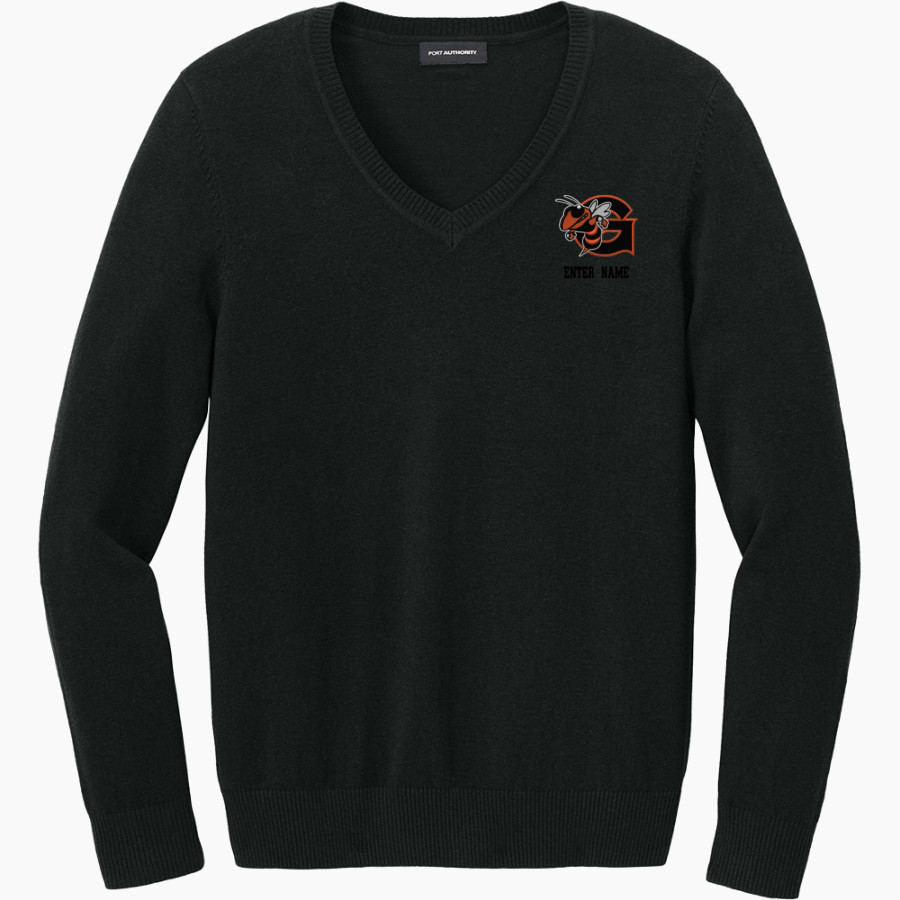 Giltner Hornets <span class="pdp-name-mascot">Giltner Hornets</span> Port Authority Women's Easy Care V-Neck Sweater