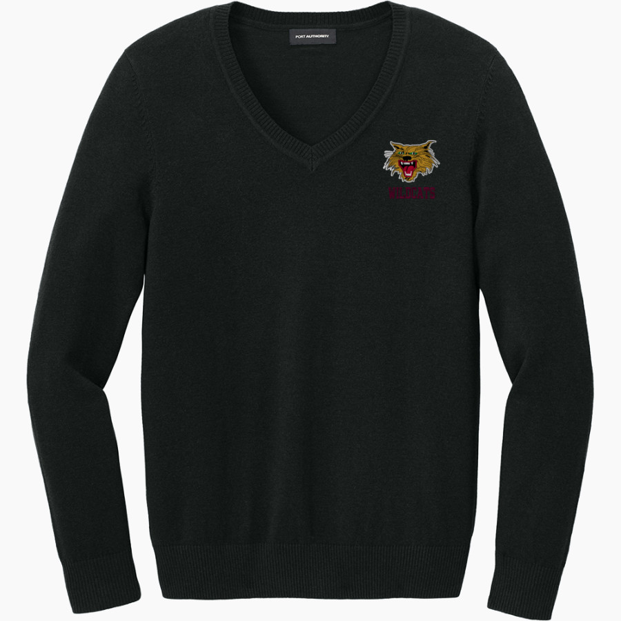 KALIDA HIGH SCHOOL WILDCATS <span class="pdp-name-mascot">KALIDA WILDCATS</span> Port Authority Women's Easy Care V-Neck Sweater