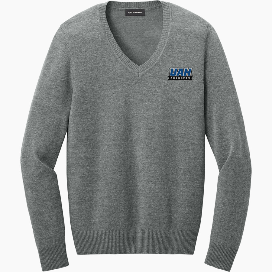 UAH Chargers <span class="pdp-name-mascot">University of Alabama Chargers</span> Port Authority Women's Easy Care V-Neck Sweater