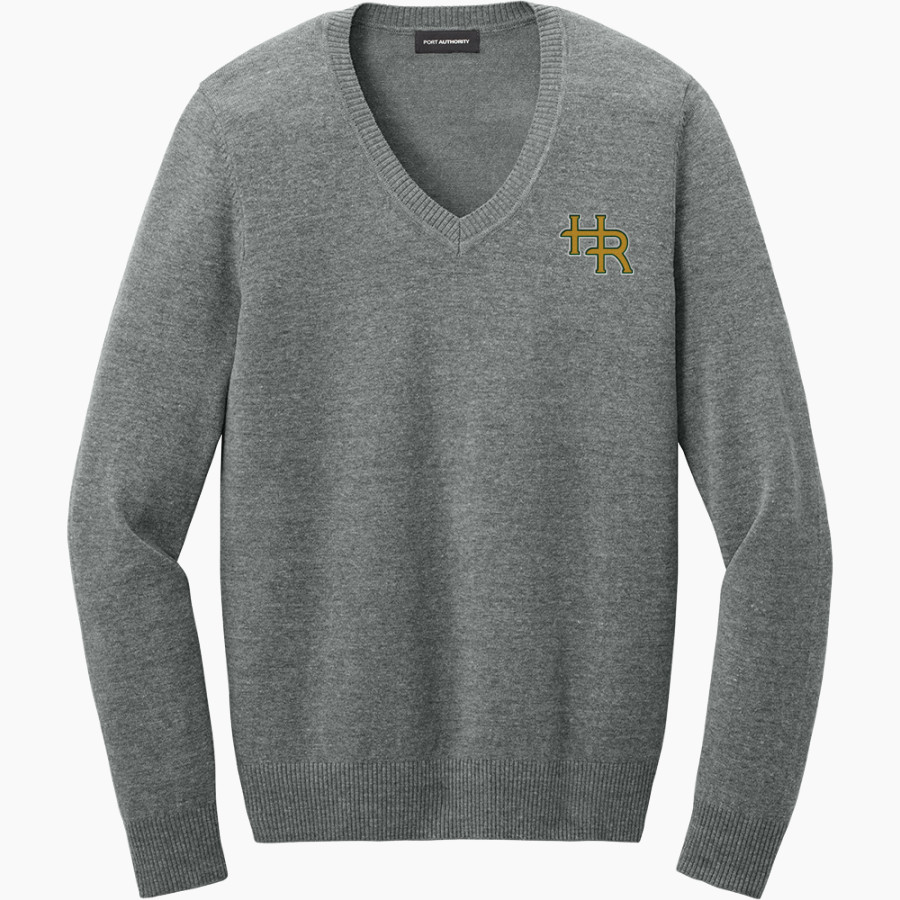 Head-Royce Jayhawks <span class="pdp-name-mascot">Head-Royce Jayhawks</span> Port Authority Women's Easy Care V-Neck Sweater