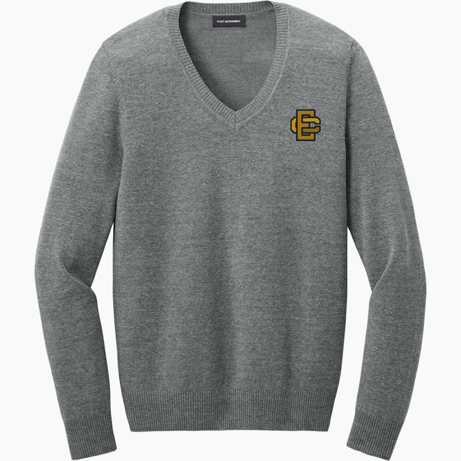 Elm Creek Buffaloes <span class="pdp-name-mascot">Elm Creek Buffaloes</span> Port Authority Women's Easy Care V-Neck Sweater