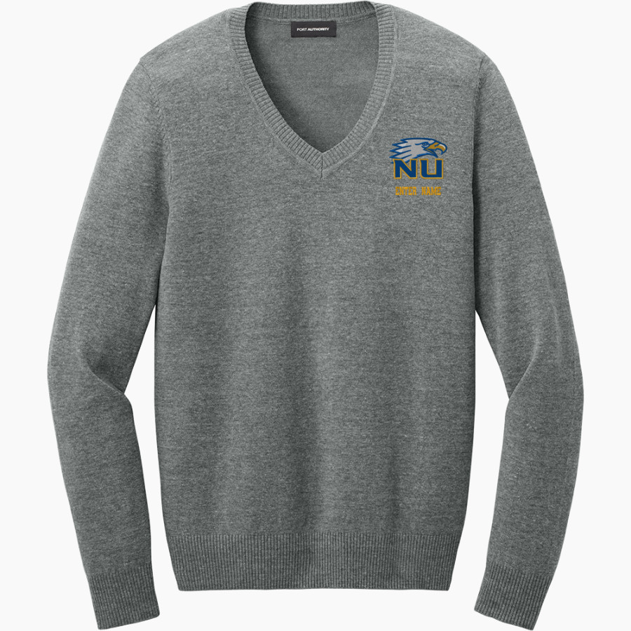 Northwest University Eagles Online Store <span class="pdp-name-mascot">Northwest Eagles</span> Port Authority Women's Easy Care V-Neck Sweater