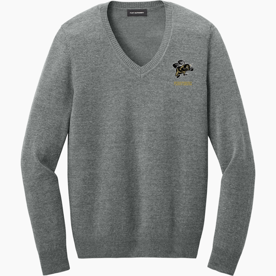 PERRYSBURG HIGH SCHOOL YELLOW JACKETS <span class="pdp-name-mascot">PERRYSBURG YELLOW JACKETS</span> Port Authority Women's Easy Care V-Neck Sweater