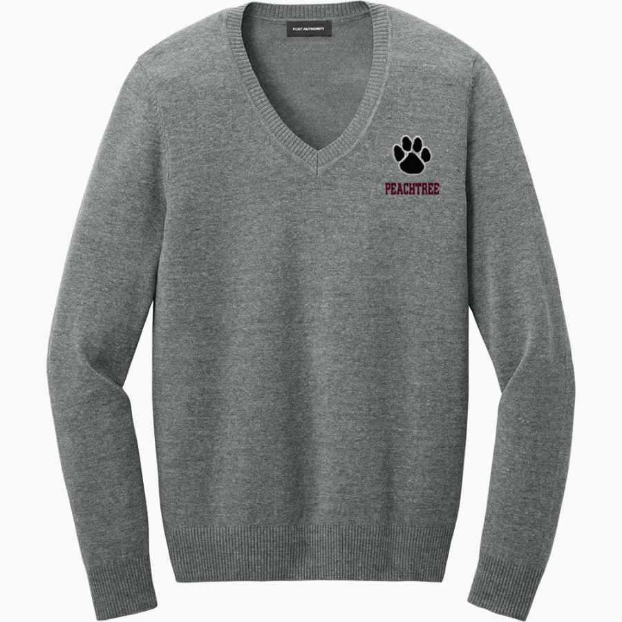 Peachtree Panthers <span class="pdp-name-mascot">Peachtree Academy Panthers</span> Port Authority Women's Easy Care V-Neck Sweater