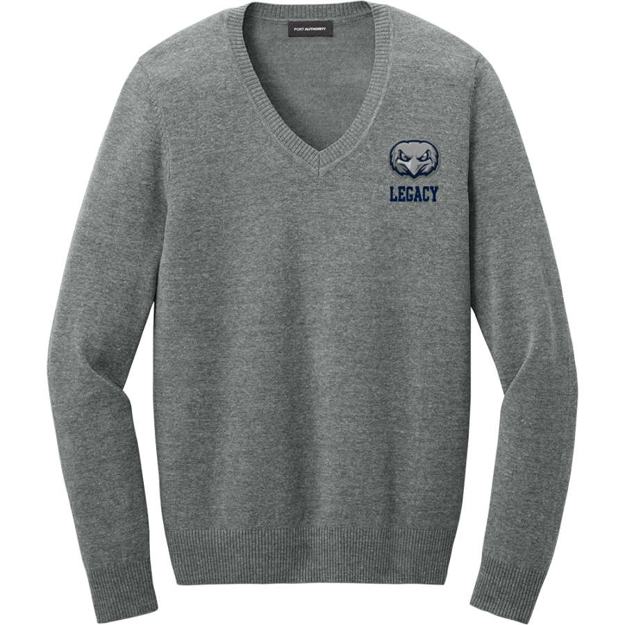 Legacy Eagles <span class="pdp-name-mascot">Legacy Charter Eagles</span> Port Authority Women's Easy Care V-Neck Sweater