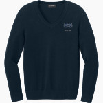 Moravian University Greyhounds <span class="pdp-name-mascot">Moravian University Greyhounds</span> Port Authority Women's Easy Care V-Neck Sweater Front Thumbnail