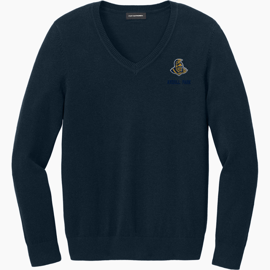 Averill Park Golden Knights <span class="pdp-name-mascot">Averill Park Warriors</span> Port Authority Women's Easy Care V-Neck Sweater