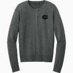 St. Cloud State University The Official Online Store <span class="pdp-name-mascot">St. Cloud State Huskies</span> Port Authority Women's Easy Care Crewneck Cardigan Sweater Front Thumbnail