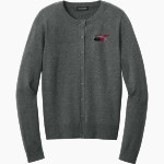 BVSA BOBBY VALENTINE'S SP <span class="pdp-name-mascot">BOBBY VALENTINE'S SPORTS ACADEMY</span> Port Authority Women's Easy Care Crewneck Cardigan Sweater Front Thumbnail