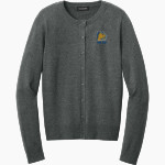 CULBRETH Cougars <span class="pdp-name-mascot">GREY CULBRETH MIDDLE SCHOOL Cougars</span> Port Authority Women's Easy Care Crewneck Cardigan Sweater Front Thumbnail