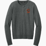 Crater Comets <span class="pdp-name-mascot">Crater Comets</span> Port Authority Women's Easy Care Crewneck Cardigan Sweater Front Thumbnail