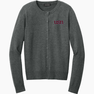 Port Authority Women's Easy Care Crewneck Cardigan Sweater