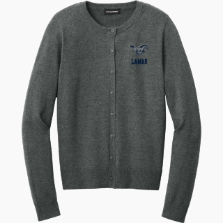 Port Authority Women's Easy Care Crewneck Cardigan Sweater