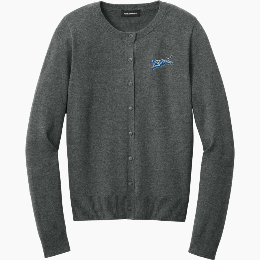 Crow Tigers <span class="pdp-name-mascot">Crow Middle School Tigers</span> Port Authority Women's Easy Care Crewneck Cardigan Sweater