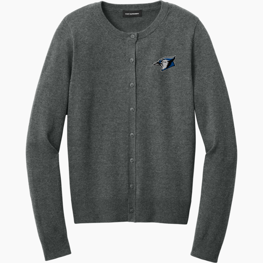 JEFFERSON HIGH SCHOOL BLUEJAYS <span class="pdp-name-mascot">JEFFERSON BLUEJAYS</span> Port Authority Women's Easy Care Crewneck Cardigan Sweater