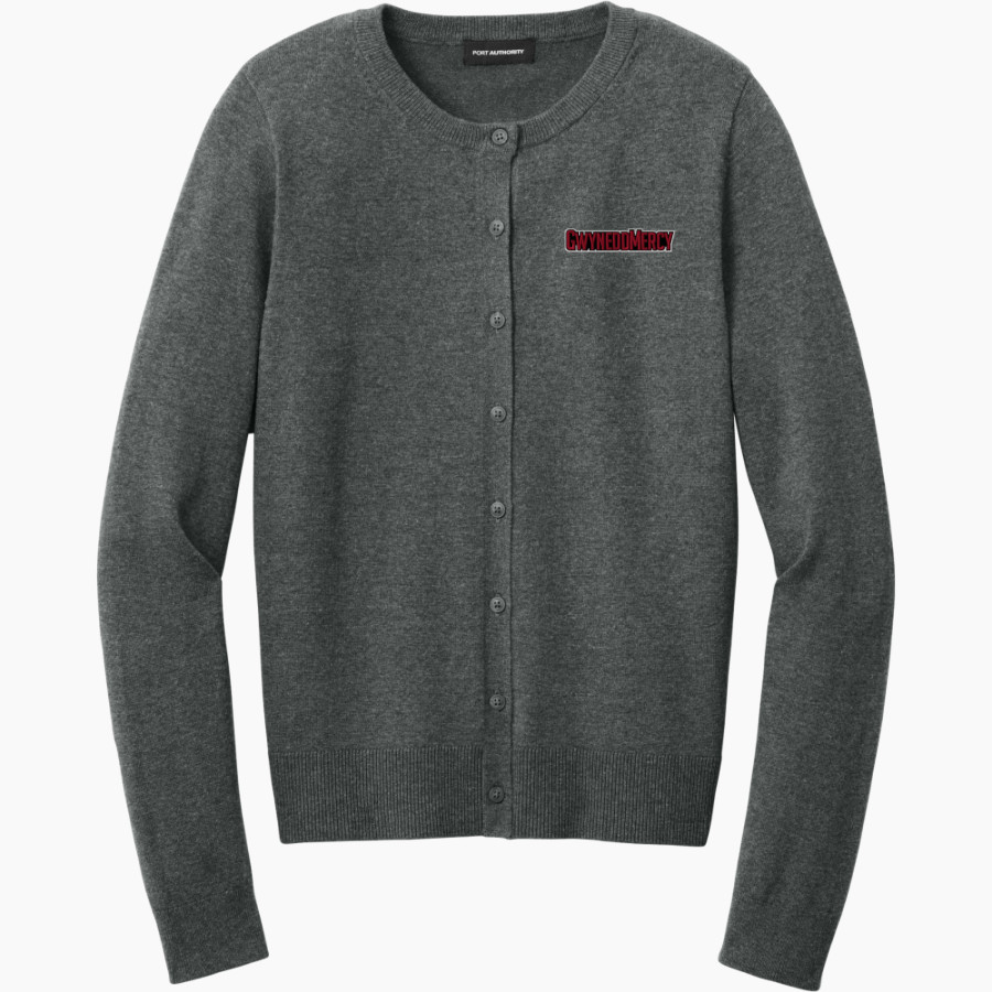Gwynedd Mercy Griffins Port Authority Women's Easy Care Crewneck Cardigan Sweater