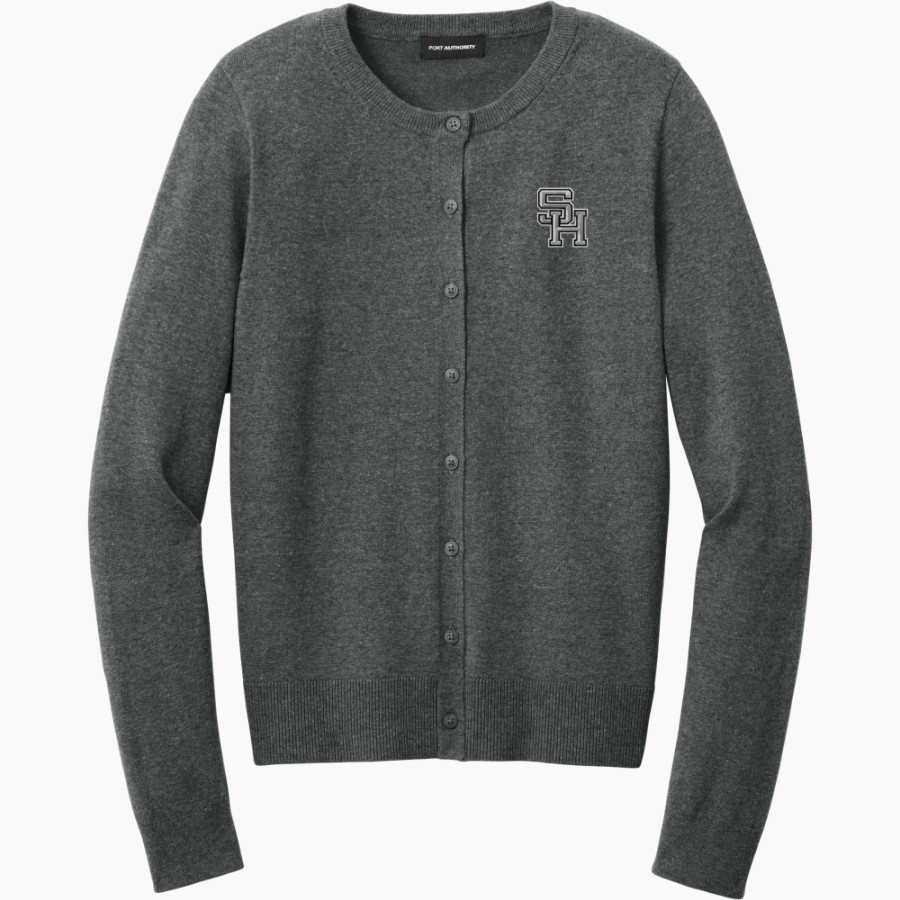 Spring Hill Panthers <span class="pdp-name-mascot">Spring Hill Panthers</span> Port Authority Women's Easy Care Crewneck Cardigan Sweater