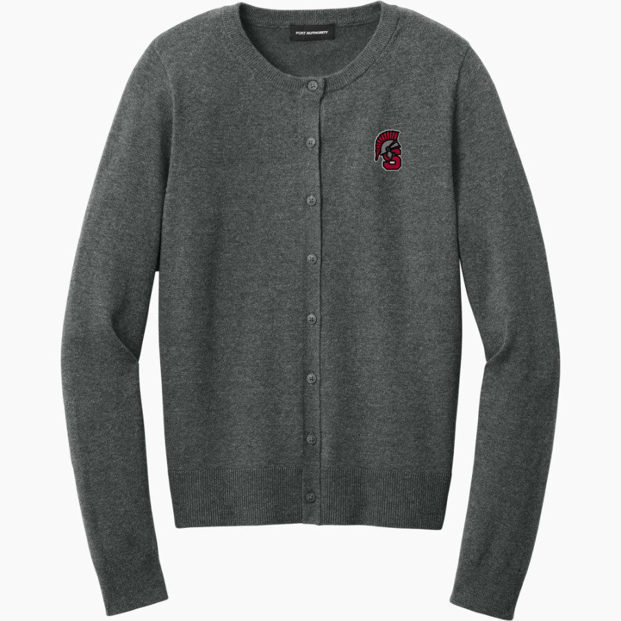 SPRINGFIELD SPARTANS The Online Store Port Authority Women's Easy Care Crewneck Cardigan Sweater